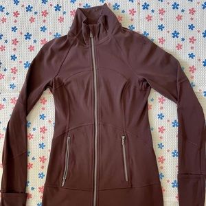 lululemon brown/deep purple define jacket size 4